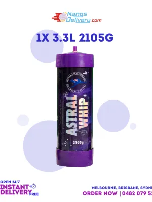 3.3L Astral Whip Tank Cream Charger with 2105g of Food-Grade N₂O Nangs Delivery