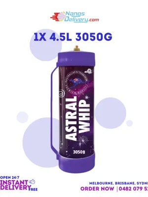 4.5L Astral Whip Mega Tank Cream Charger with 3050g of Food-Grade N₂O Nangs Delivery