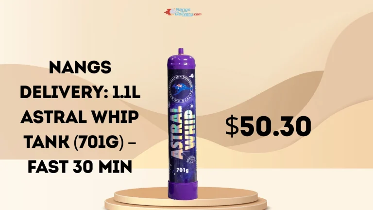 Read more about the article Nangs Delivery: 1.1L Astral Whip Tank (701g) – Fast 30 Min